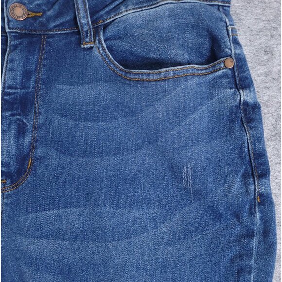 JUDY BLUE 16W Flare Fit High Waist Jeans JB88172 Medium Wash Lightly Distressed - Picture 6 of 13